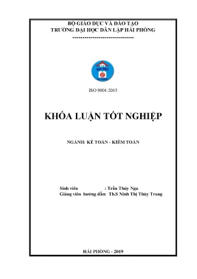 Khoá luận tốt nghiệp hoàn thiện công tác kế toán doanh thu chi phí và xác định kết quả kinh doanh tại công ty tnhh nam trang