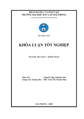 Khoá luận tốt nghiệp hoàn thiện công tác tổ chức kế toán doanh thu chi phí và xác định kết quả kinh doanh tại công ty cổ phần cơ khí và thương mại hoàng tùng