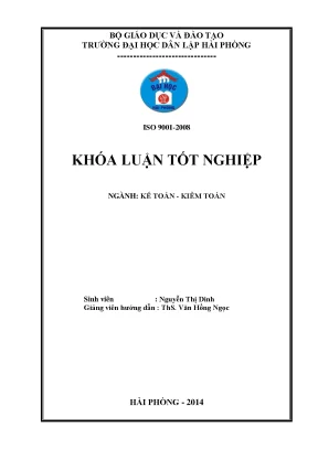 Khoá luận tốt nghiệp hoàn thiện công tác kế toán vốn bằng tiền tại công ty cổ phần dịch vụ thương mại hùng an