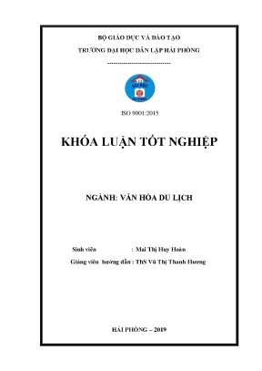 Khoá luận tốt nghiệp khai thác văn hóa tộc người cơ tu ở tỉnh quảng nam để phục hoạt động du lịch