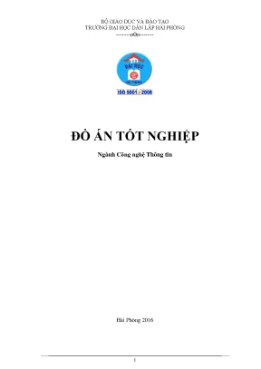 Khoá luận tốt nghiệp xây dựng hệ thống quản lý dinh dưỡng trong trường bán trú