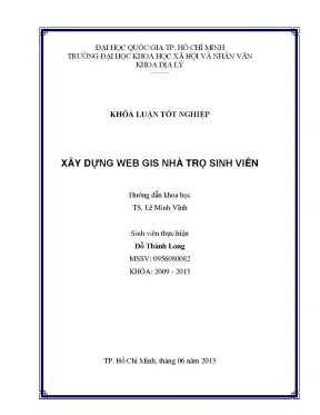 Xây dựng webgis nhà trọ sinh viên khóa luận tốt nghiệp