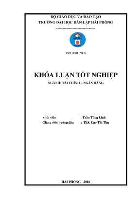 Khoá luận tốt nghiệp một số giải pháp nâng cao khả năng phát triển hoạt động cho vay tại ngân hàng thương mại cổ phần việt nam thương tín chi nhánh hải phòng