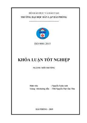 Khóa luận tốt nghiệp môi trường đánh giá hiện trạng môi trường công ty sản xuất linh kiện điện tử cho thiết bị gia dụng