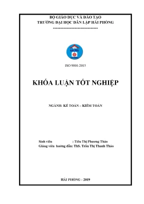 Khoá luận tốt nghiệp hoàn thiện công tác kế toán hàng hoá tại công ty tnhh sản xuất và thương mại mỹ tín