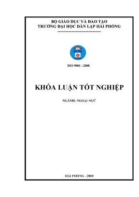 Khoá luận tốt nghiệp how to promote speaking skills for 7th graders at bach dang secondary school in haiphong