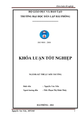 Khoá luận tốt nghiệp tìm hiểu về hoạt động bảo vệ môi trường của công ty tnhh công nghiệp nặng doosan hải phòng