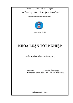 Khoá luận tốt nghiệp một số giải pháp nhằm nâng cao hiệu quả sử dụng vốn tại công ty cổ phần vilaco