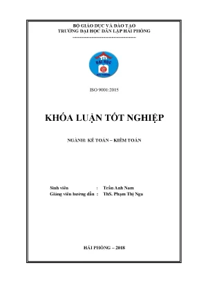Khoá luận tốt nghiệp hoàn thiện công tác kế toán thanh toán với người mua người bán tại công ty tnhh mai anh