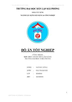 Khoá luận tốt nghiệp khu thực hành tiền lâm sàng trường đại học y hải phòng