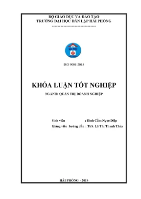Khoá luận tốt nghiệp biện pháp nâng cao hiệu quả kinh doanh củaccông ty tnhh mtv môi trường tkv xí nghiệp xử lýcnước uông bí
