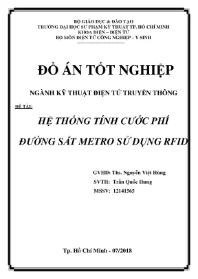 Đồ án tốt nghiệp hệ thống tính cước phí đường sắt metro sử dụng rfid