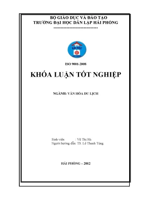 Khoá luận tốt nghiệp tìm hiểu di tích đền cúc bồ ninh giang hải dương hiện trạng và giải pháp