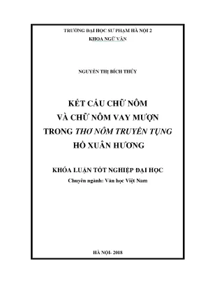 Khóa luận tốt nghiệp văn học giọng điệu thơ nguyễn bính trước cách mạng tháng tám 19451