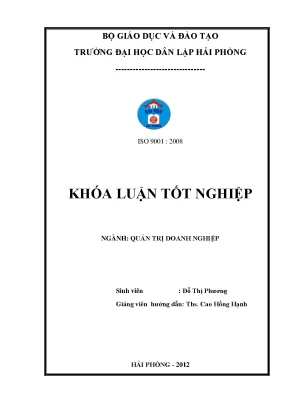 Khoá luận tốt nghiệp một số biện pháp nhằm nâng cao hiệu quả hoạt động kinh doanh tại công ty cổ phần lisemco 3