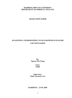 Khoá luận tốt nghiệp suggesting and responding to suggestions in english and vietnamese
