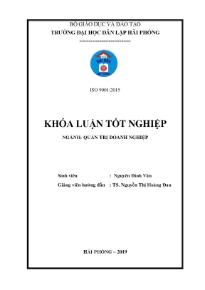 Khoá luận tốt nghiệp một số giải phap marketing nhằm nâng cao hiệu quả kinh doanh của công ty tnhh k n v