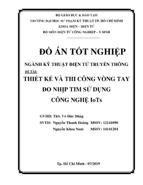 Đồ án tốt nghiệp thiết kế và thi công vòng tay đo nhịp tim sử dụng công nghệ iots