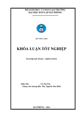 Khoá luận tốt nghiệp hoàn thiện tổ chức kế toán chi phí sản xuất và tính giá thành sản phẩm tại công ty tnhh thương mại vic