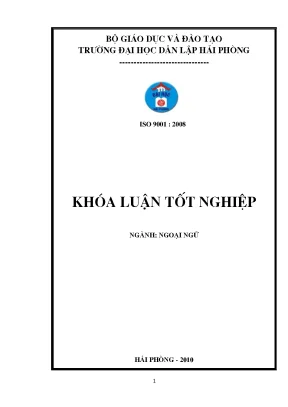 Khoá luận tốt nghiệp the study on techniques to learn english idioms and proverbs