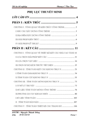 Khoá luận tốt nghiệp chung cư tân tạo