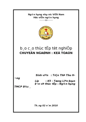 Báo cáo thực tập tốt nghiệp tại nhđt pt nam hà nội