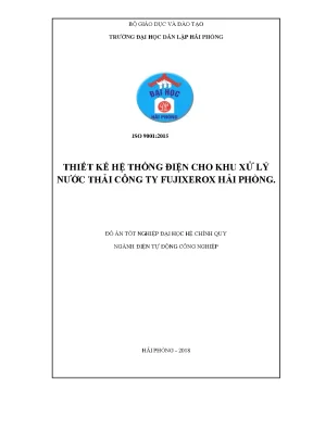 Khoá luận tốt nghiệp thiết kế hệ thống điện cho khu xử lý nước thải công ty fujixerox hải phòng