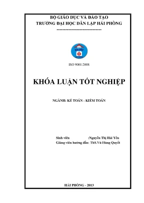 Khóa luận tốt nghiệp kế toán kiểm toán hoàn thiện công tác kế toán nguyên vật liệu tại công ty cổ phần mỹ hảo