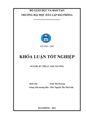Khoá luận tốt nghiệp tính toán thiết kế hệ thống xử lý nước thải sản xuất giấy công suất 1000m3 ngày đêm