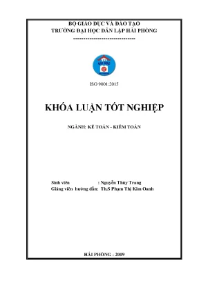 Khoá luận tốt nghiệp hoàn thiện công tác kế toán thanh toán với người mua người bán tại công ty tnhh thương mại vic