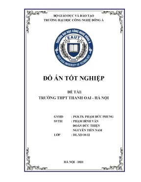 Trường thpt thanh oai hà nội đồ án tốt nghiệp đại học