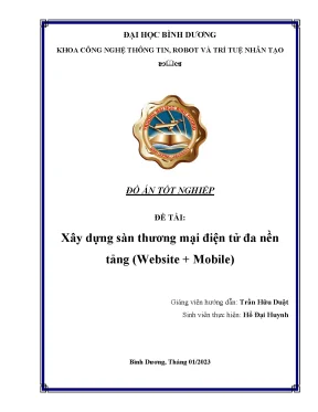 Xây dựng ứng dụng web thương mại điện tử đồ án tốt nghiệp