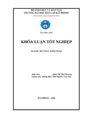 Khoá luận tốt nghiệp hoàn thiện công tác kế toán hàng hóa tại công ty tnhh thái việt trung