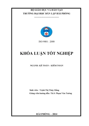 Khoá luận tốt nghiệp hoàn thiện công tác kế toán vốn bằng tiền tại công ty cổ phần tư vấn đầu tư việt úc