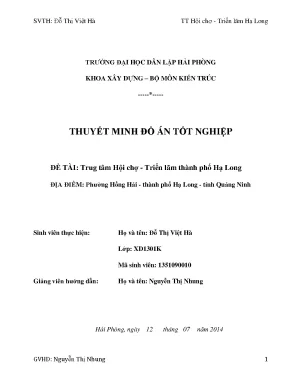 Khoá luận tốt nghiệp trung tâm hội chợ triển lãm thành phố hạ long