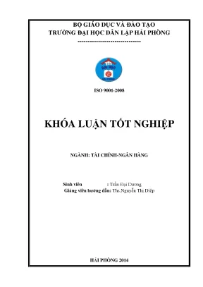 Khoá luận tốt nghiệp giải pháp nâng cao chất lượng tín dụng tại ngân hàng liên doanh vid public chi nhánh hải phòng