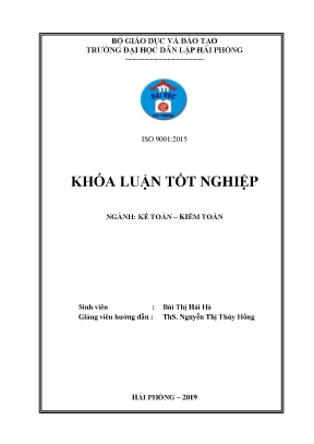 Khoá luận tốt nghiệp hoàn thiện công tác kế toán doanh thu chi phí và xác định kết quả kinh doanh tại công ty cổ phần điện tử viễn thông kiến quốc