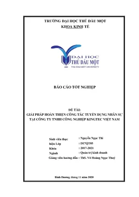 Báo cáo tốt nghiệp một số giải pháp hoàn thiện hoạt động kho tại công ty tnhh mtv thương mại dịch vụ xuân oánh