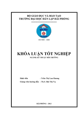 Khoá luận tốt nghiệp đánh giá hiện trạng quản lý chất thải rắn công nghiệp tỉnh yên bái và đề xuất giải pháp quản lý
