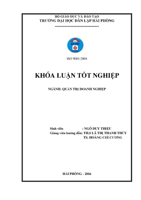 Khoá luận tốt nghiệp một số giải pháp marketing nâng cao hiệu quả sản xuất và kinh doanh tại công ty tnhh thương mại đan việt