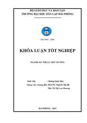 Khoá luận tốt nghiệp nghiên cứu một số yếu tố ảnh hưởng tới giai đoạn xử lý yếm khí nước thải sản xuất bún bằng thiết bị uasb