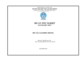 Khoá luận tốt nghiệp sao biển hotel
