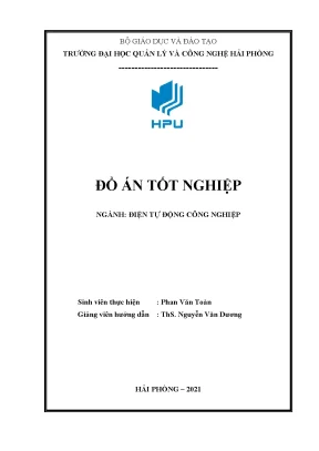 Đồ án tốt nghiệp thiết kế cung cấp điện cho xưởng cơ khí tân tiến