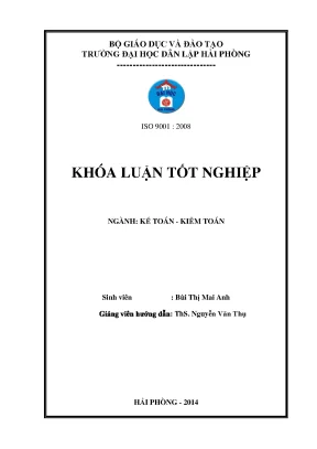 Khoá luận tốt nghiệp hoàn thiên công tác kế toán nguyên vật liệu tại công ty tnhh sản xuất và thương mại ánh sáng