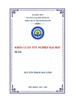 Khóa luận tốt nghiệp phân tích tình hình quản lý an toàn lao động tại công ty cổ phần đường bộ i tt huế