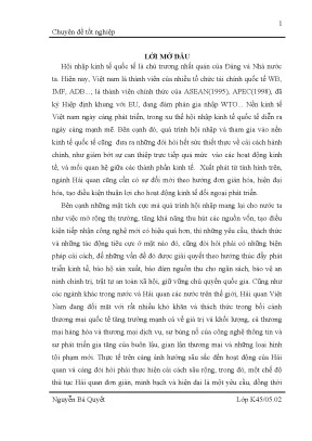 Luận văn học viện tài chính aof thực hiện thủ tục hải quan điện tử đối với hàng hóa xuất nhập khẩu tại công ty cổ phần xuất nhập khẩu tạp phẩm hà nội