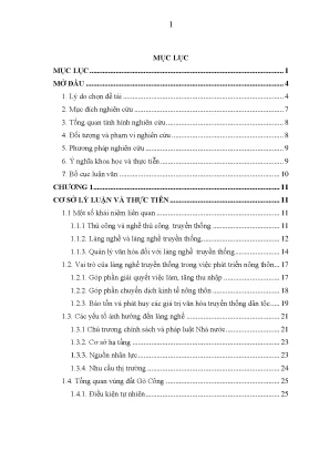 Luận văn làng nghề truyền thống tủ thờ gò công dưới góc nhìn quản lý văn hóa