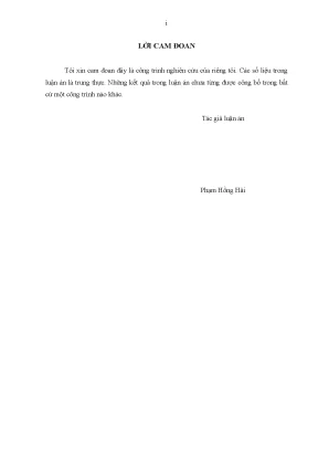 Luận án tiến sĩ nghiên cứu quản trị chi phí kinh doanh theo quá trình hoạt động abcm trong các doanh nghiệp chế biến gỗ việt nam