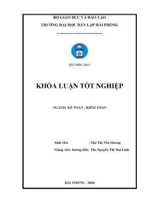Luận văn hoàn thiện công tác kế toán vốn bằng tiền tại công ty cổ phần điện cơ hải phòng
