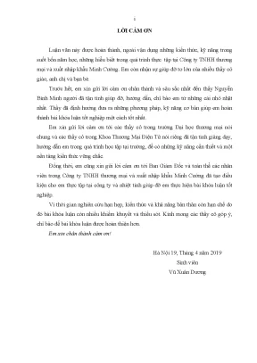 Luận văn hoàn thiện hệ thống thanh toán điện tử cho website www cheviet vn của công ty tnhh thương mại và xuất nhập khẩu minh cường